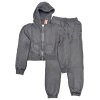 LFX821: Girls Washed Zip Thru Hoody and Jog Pant Set- Charcoal (9-14 Years)